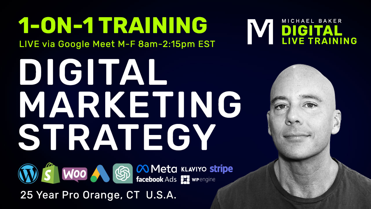 Featured image for “Digital Strategy – Live 1-on-1 Training”